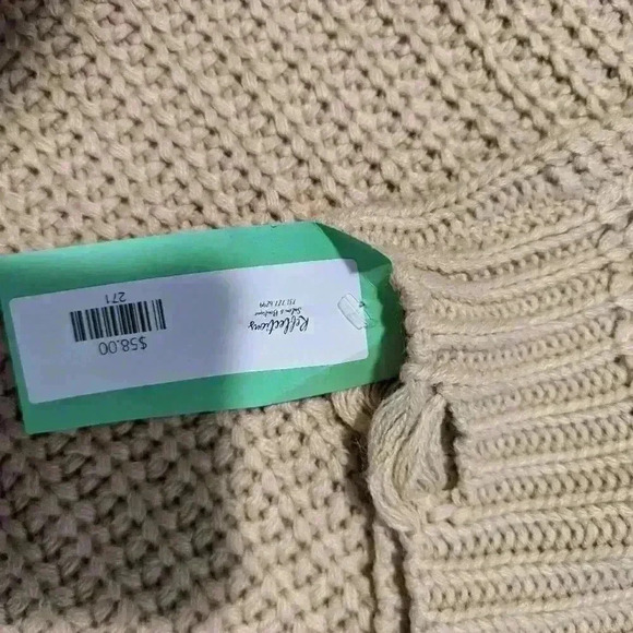 POL women's size large beige chunky oversized sweater - Picture 7 of 8